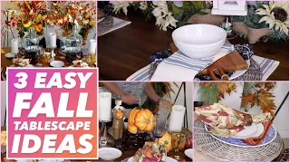 HOW TO SET A FALL TABLE  / Thanksgiving Table Setting ( 2020 )