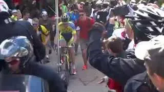 Rogers at Monte Zoncolan, Giro 2014 Stage 20