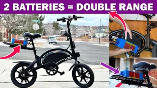 Jetson Bolt Pro Installing 2 Batteries DOUBLE Range EASY DIY (Costco Folding Electric Bike 2021)