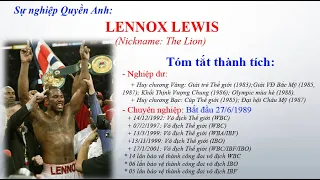 Lennox Lewis - Sự nghiệp Quyền Anh [CNAT]