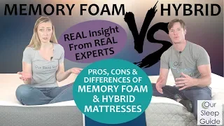 Hybrid Mattress or Memory Foam Mattress: The Pros, Cons & Differences | How to Buy a Mattress 2019