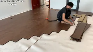 Amazing Construction Techniques Wooden Bedroom Floor & How To Install Wooden Floor Easy Step By Step