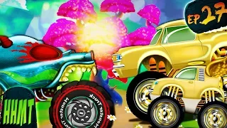Haunted Monster Truck Stuck In Fairy Land | HHMT | Cars for Kids and Toddlers