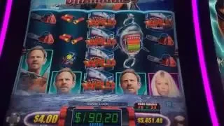 DEMO PLAY on Sharknado Slot Machine with Bonuses and Big Wins