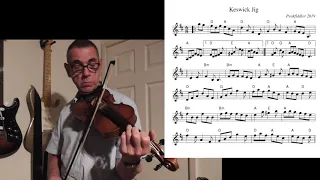 English Fiddle Tune - The Keswick Jig - Slow Play-Through