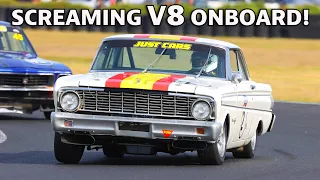 WILD 1964 FORD FALCON RALLY SPRINT 289 V8 - ONBOARD in 2021!