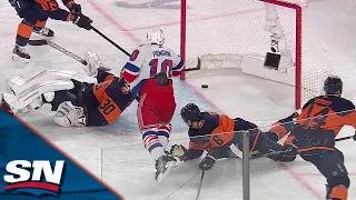 Rangers' Artemi Panarin Scores WILD OT Winner On Dislodged Net To Cap Comeback