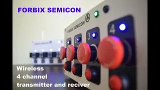 Wireless 4 channel transmitter receiver, industrial automation, RF solutions, FORBIX SEMICON