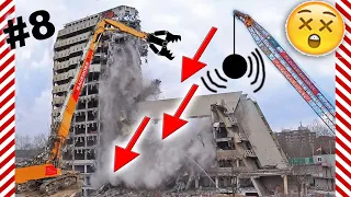 Demolition Oops! Jaw-dropping moment excavators bringing down 11 floors at once