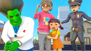 Scary Teacher Nick Police Rescue She Hulk from Miss T's Evil Laboratory | Scary Teacher 3D Police