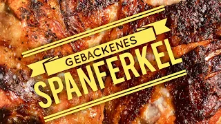 20 kg SPANFERKEL MANGALITZA im HOLZBACKOFEN perfekt backen —- Klaus grillt