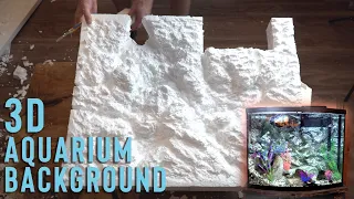 Building a 3D ROCK BACKGROUND for your aquarium