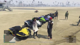 GTA 5 ImportExport Aqua blazer and Technical Aqua meet ( Gangster Gamer )