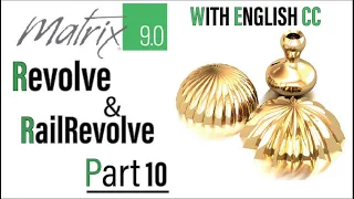 Matrix 9.0 Beginner Tutorial - Part 10 Revolve and RailRevolve - Urdu/Hindi (English Subtitles)