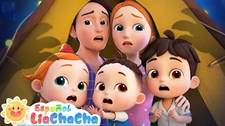 Monstruos de Sombra en la Oscuridad | Cinco en la Cama | LiaChaCha en Español - Canciones Infantiles