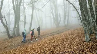 КРЫМ. Мощный ТУМАН. Ангарский перевал в ноябре. Невероятная КРАСОТА крымской природы