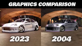 NFS Underground 2 | Original 2004 vs Enhanced 2023  | Graphics Comparison (4K)