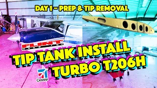 Cessna Tip Tank Install Series – T206H Turbo 206 – Day 1