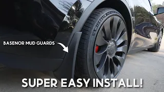 Tesla Model 3/Y Basenor Mud Guards | Super Easy Install!