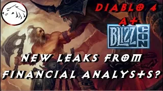 Blizzcon 2019 Diablo 4 New Leaks From BOA Financial Analysts? Diablo 2 Remastered Timelines