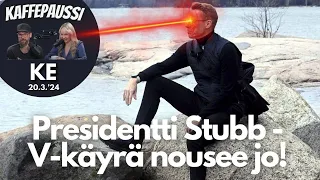 Presidentti Alex Stubb - V-käyrä nousee jo! | Kaffepaussi | 53