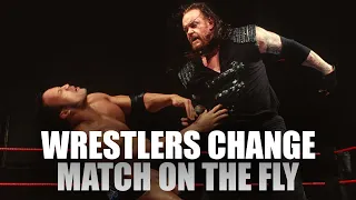 10 Wrestlers Who Went OFF SCRIPT And CHANGED Their Match On The Spot