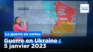 Guerre en Ukraine : la situation au 5 janvier 2023, cartes à l'appui