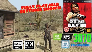 RPCS3 Red Dead Redemption - Tested And Playable 4K 1440p - Settings Shown