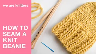 How to seam and finish off a knit beanie | WAK