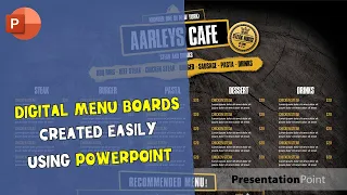 Digital Menu Boards Created Easily using PowerPoint