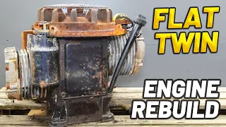 RUSTY OLD FLAT TWIN ENGINE RESTORATION