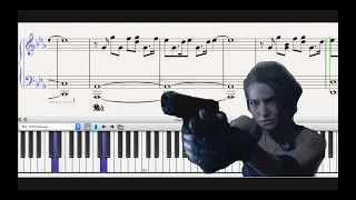 Resident Evil 3 (Remake) - Save Room Theme (Piano Tutorial) + Sheet Music