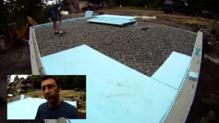 Radiant Pex Tubing Slab Installation - 14 - My Garage Build HD Time Lapse