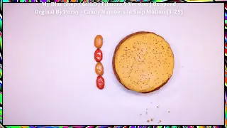 Candy Numbers In Stop Motion (1-25) x8 speed