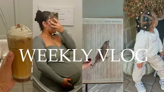 WEEKLY VLOG| labor scare + Genna takes her first steps + toddler clothing haul + Bible study w/ maya