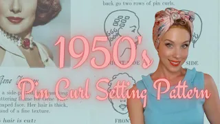 Trying a 1950s' Pin Curl Setting Pattern