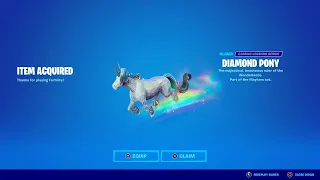 How To Get Diamond Pony Glider For FREE IN FORTNITE