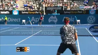 Juan Martin Del Potro vs Mikhail Kukushkin Highlights ATP 2015 Sydney QF