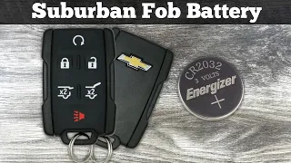 2015 - 2020 Chevy Suburban Key Fob Battery Replacement - How To Change Replace Remote Fob Batteries