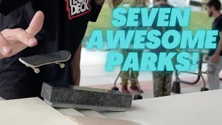 EPIC FINGERBOARDING EVENT! (7 Awesome Fingerboard Skateparks)