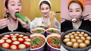 먹방 Spicy China Foods 🌶️ | Spicy NOODLES and EGGS | eating sounds Mukbang ASMR