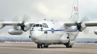 NASA C-130 Hercules Airborne Science Program Arrival & Departure