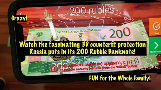 WOW! Russian 200 Rubles Banknote is like Magic!