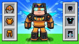 Crafting HYBRID GOD Armor in Scramble HARDCORE! (Minecraft)