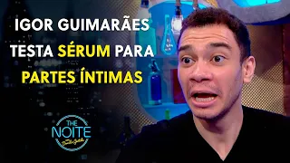 Laura Muller lança sérum para partes íntimas e Igor Guimarães testa produto | The Noite (03/05/23)