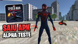 SAIU Primeira Alpha Apk do Homem Aranha Miles Morales para Android - Suits, Mapa e Mais