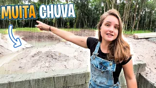 ARRUMANDO CONSEQUÊNCIAS DA CHUVA NO TERRENO