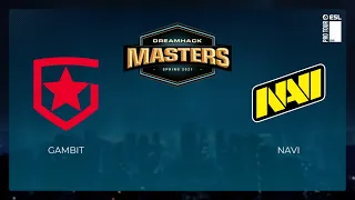 Gambit vs NaVi | Лучшие моменты | DreamHack Masters Spring 2021