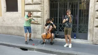 Imagine Dragons Radioactive | Incredible Violin & Cello Cover | Street Musicians In Rome