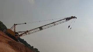 LOADING UNLOADING BY CRAWLER CRANE.